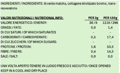 MatchAmore YOUTH - matcha + collagene + resveratrolo