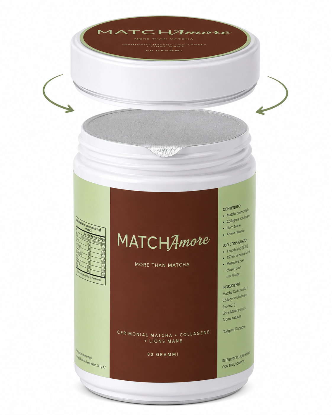 MatchAmore FOCUS - Matcha + collagene + lion's mane