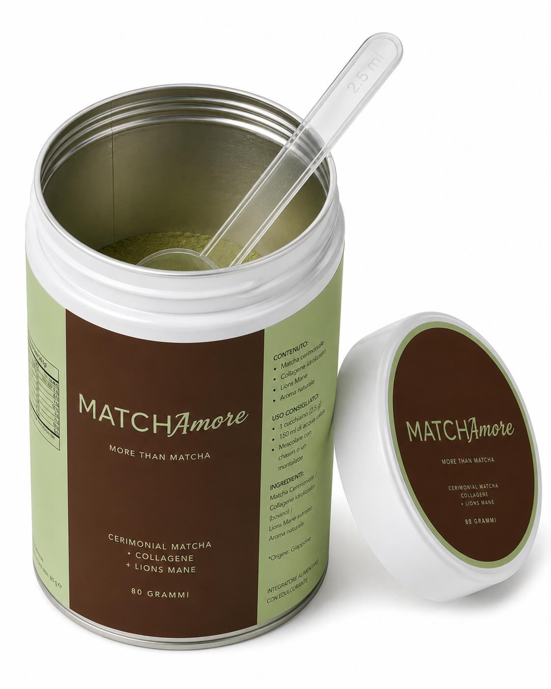 MatchAmore FOCUS - Matcha + collagene + lion's mane