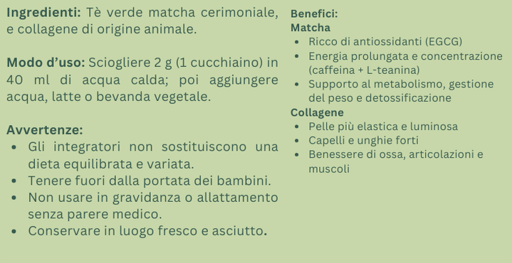 MatchAmore PURE - matcha + collagene
