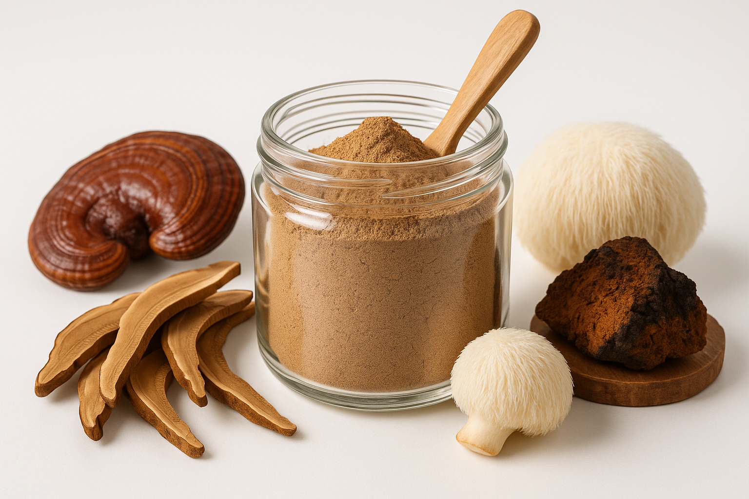 polvere funghi adattogeni